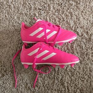 Adidas Kids Pink Soccer Cleats